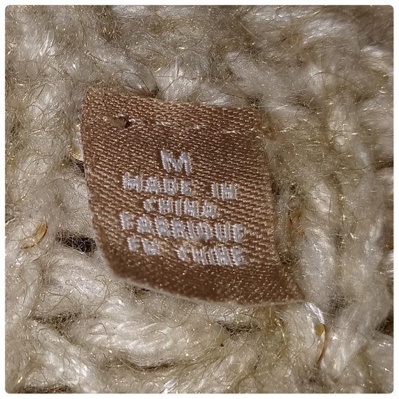 Anthropologie Knitted & Knotted Sequin Chunky Sweater Size Medium▪ - Picture 9 of 12